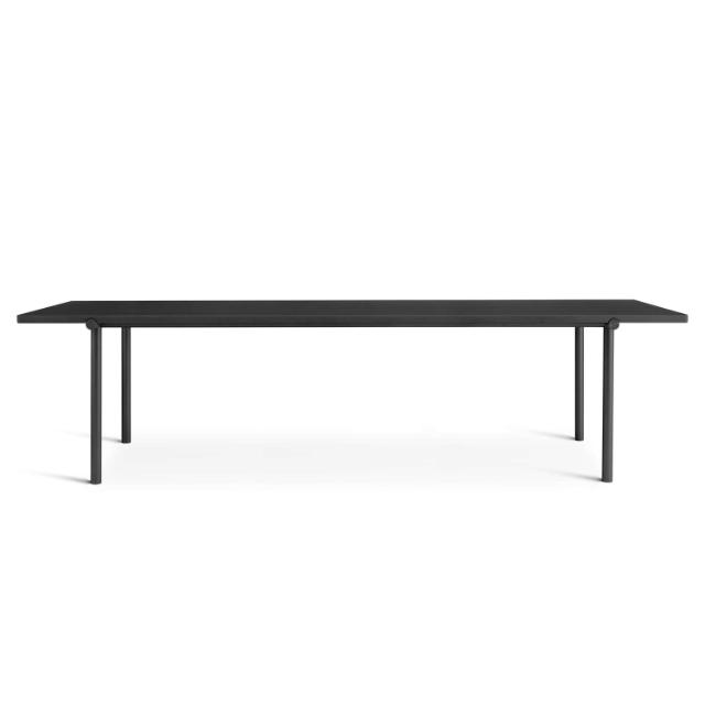TUBBY TUBE table - 270x90 cm - Black stel/Black bordplade