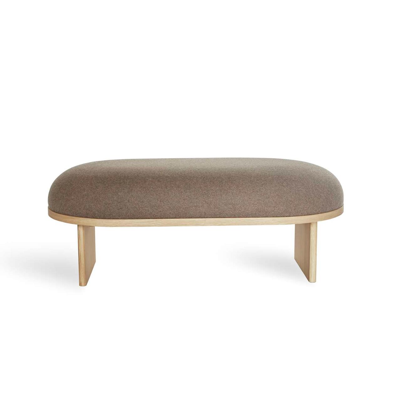 ANZA 120 bench - L120 x W65 x H44 cm - Natural Oak frame