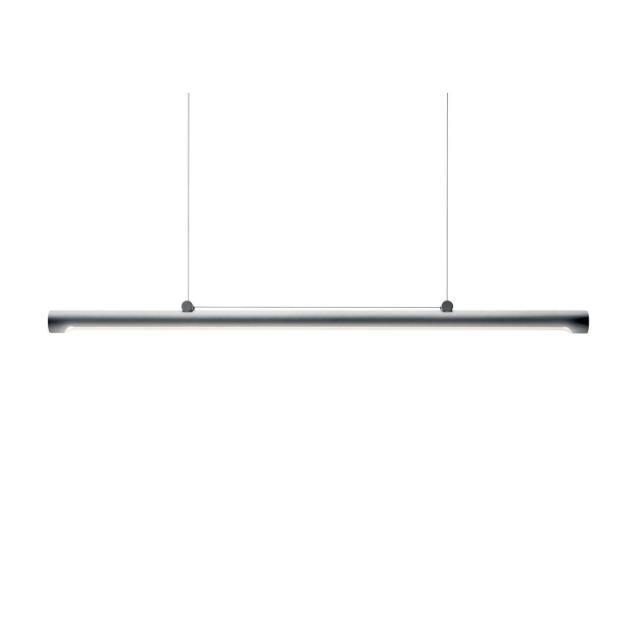 TUBBY TUBE linear pendant - 130 cm - Aluminium