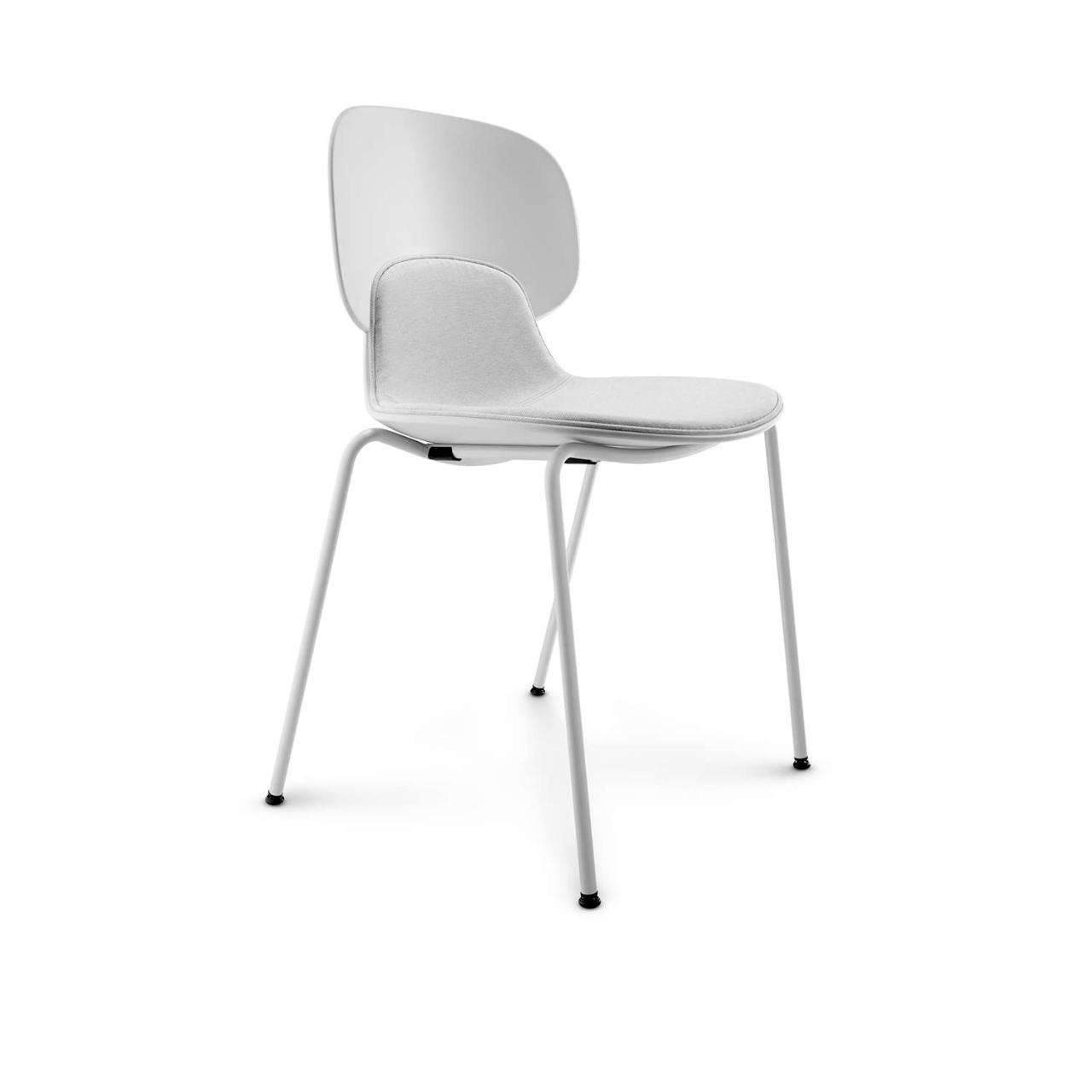 COMBO dining chair w. seat upholstery - Grey