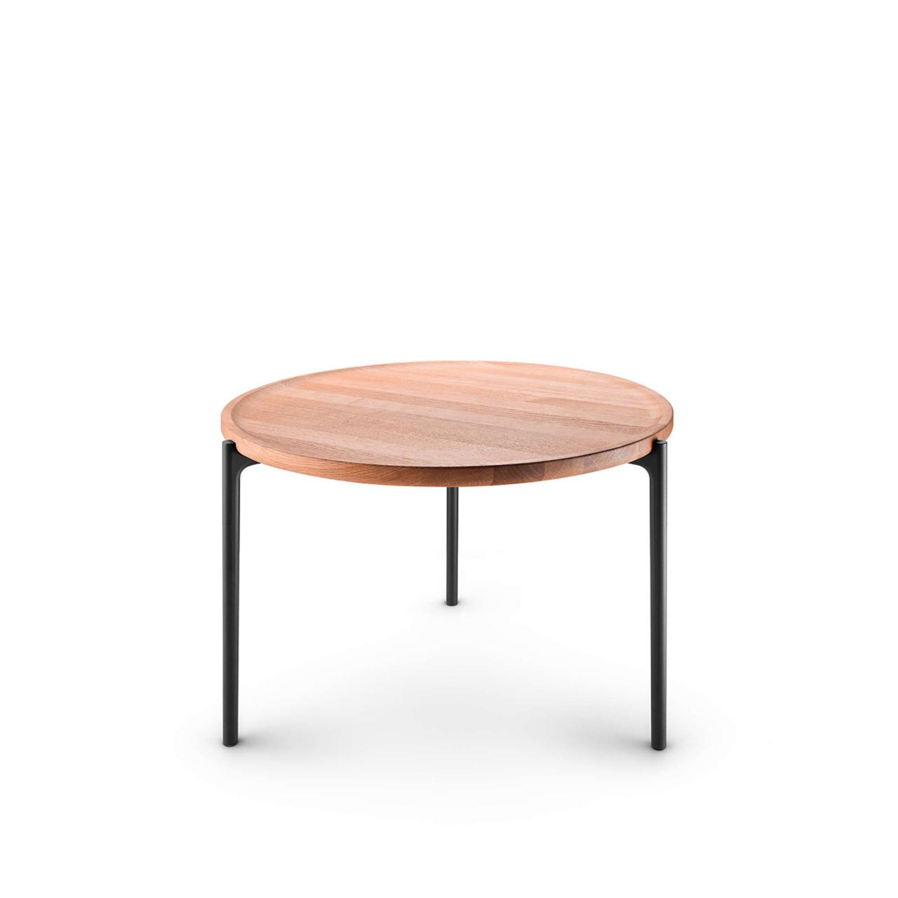 Savoye lounge table - Ø60 cm - 42 cm - Oiled oak