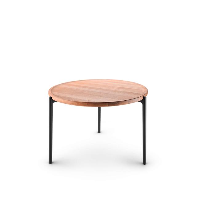 Savoye lounge table - Ø60 cm - 42 cm - Oiled oak