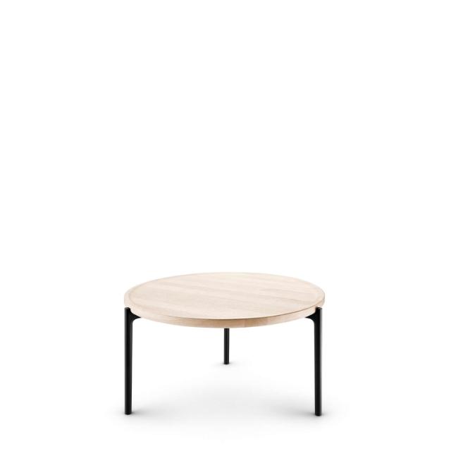SAVOYE table - Oak nature white oiled - ø60x35 cm