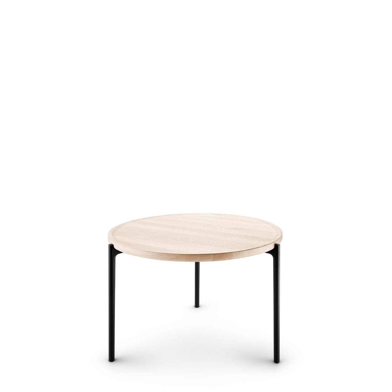 SAVOYE table - Oak nature white oiled - ø60x42 cm