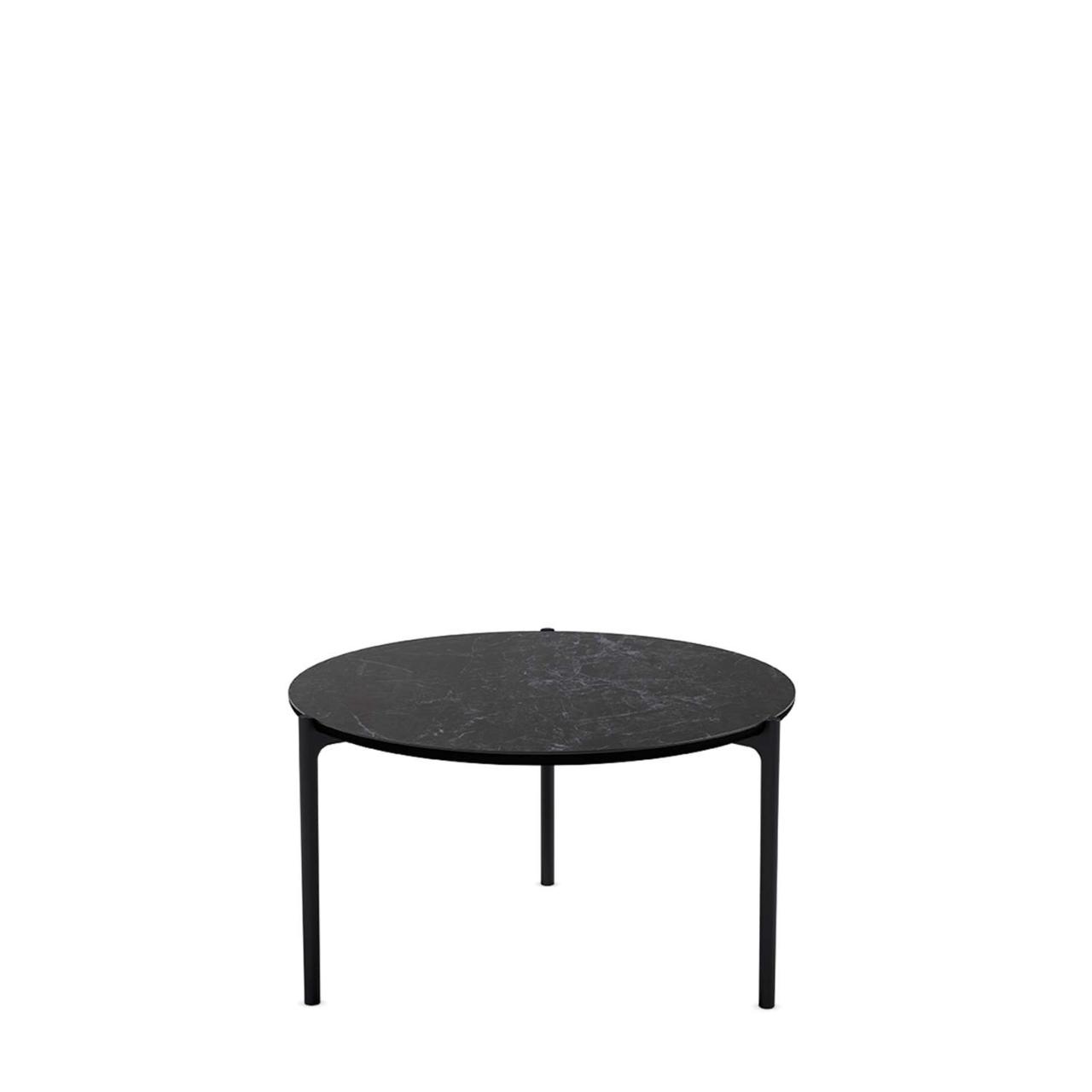SAVOYE table - Ceramic Black - ø60x35 cm