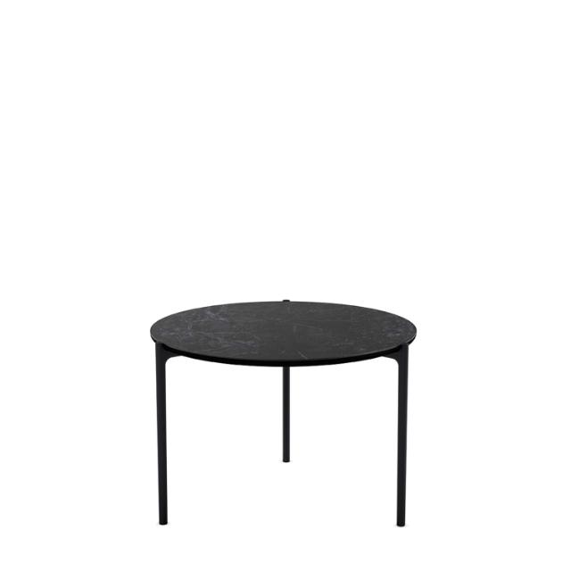SAVOYE table - Ceramic Black - ø60x42 cm