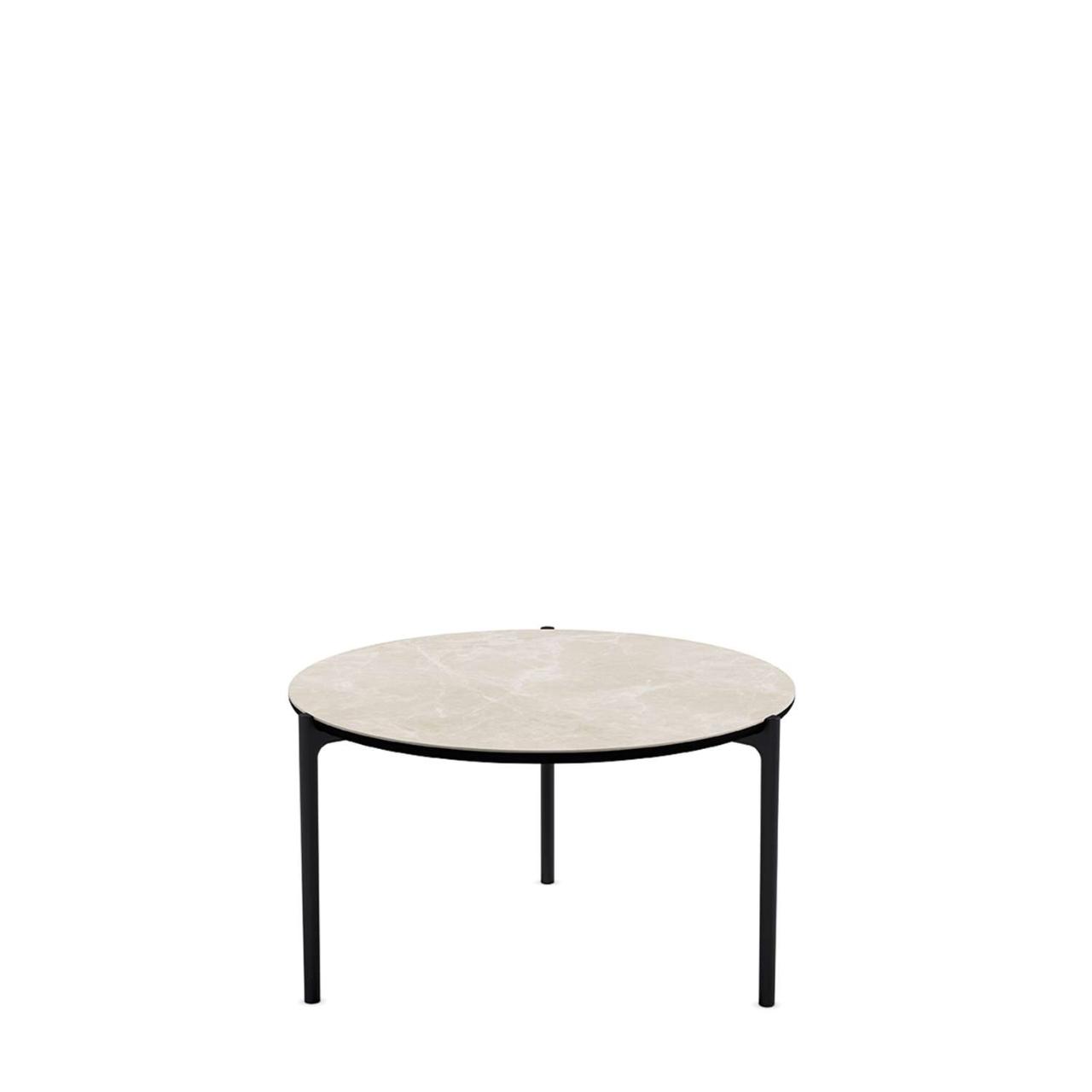 SAVOYE table - Ceramic Beige - ø60x35 cm