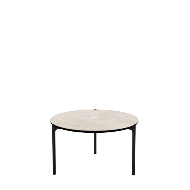 SAVOYE table - Ceramic Beige - ø60x35 cm