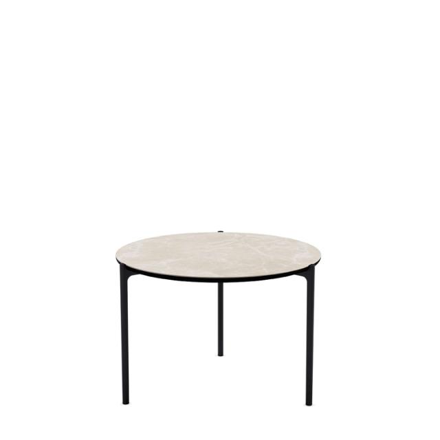 SAVOYE table - Ceramic Beige - ø60x42 cm