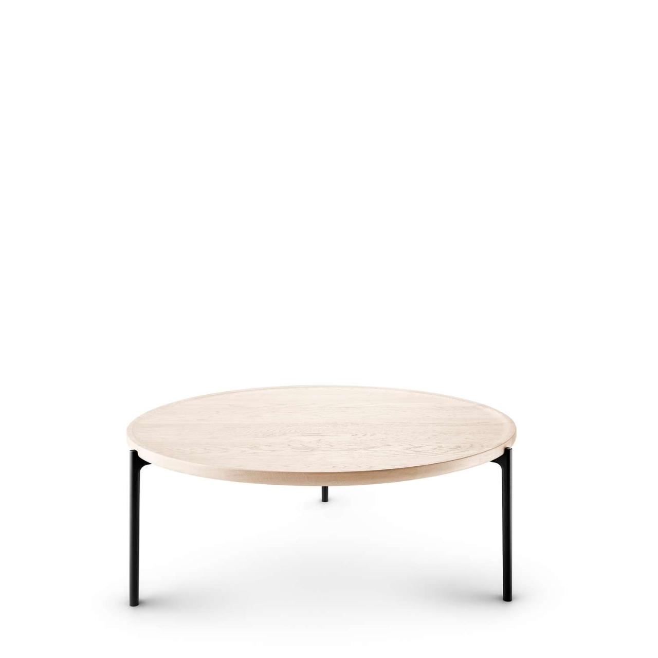 SAVOYE table - Oak nature white oiled - ø90x35 cm