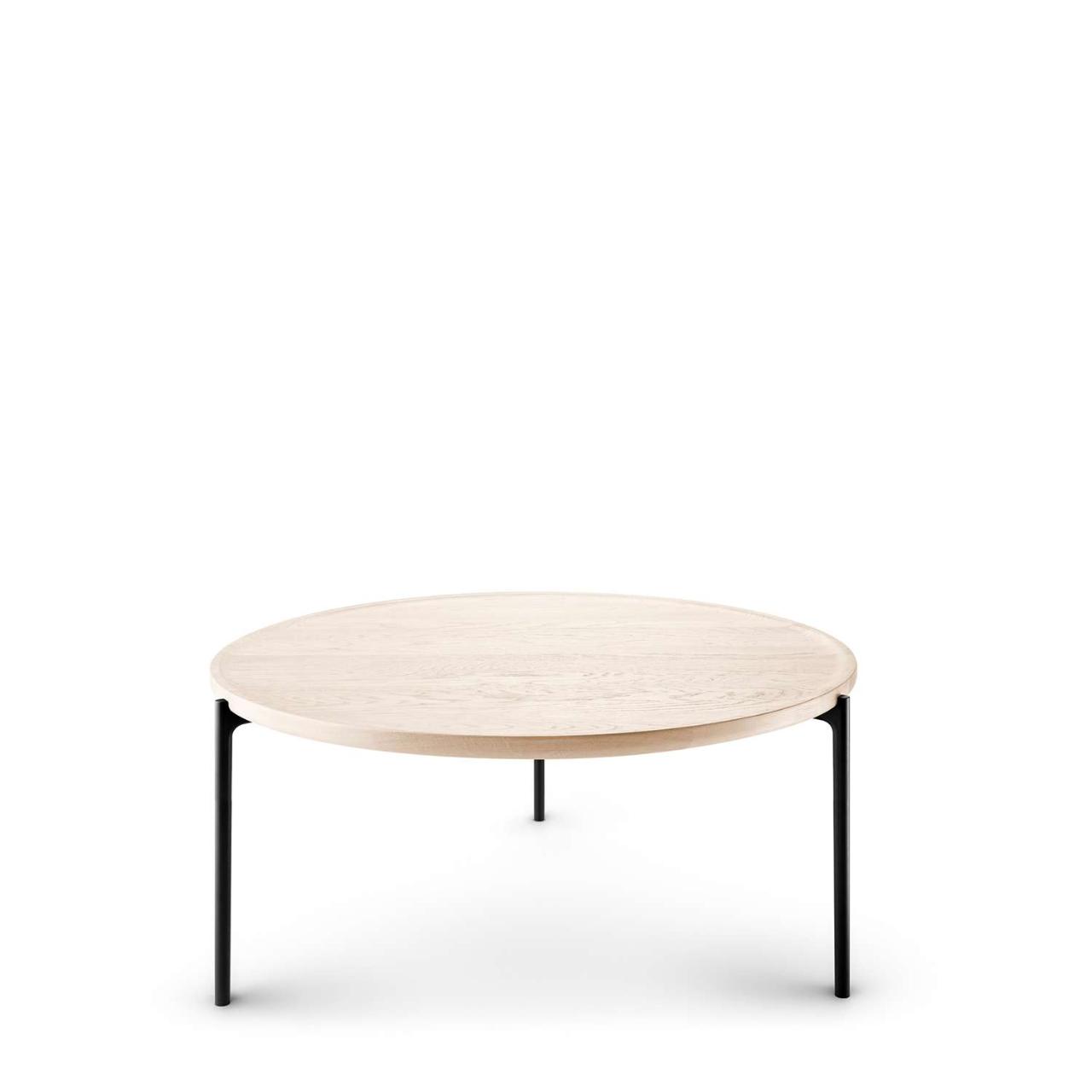 SAVOYE table - Oak nature white oiled - ø90x42 cm