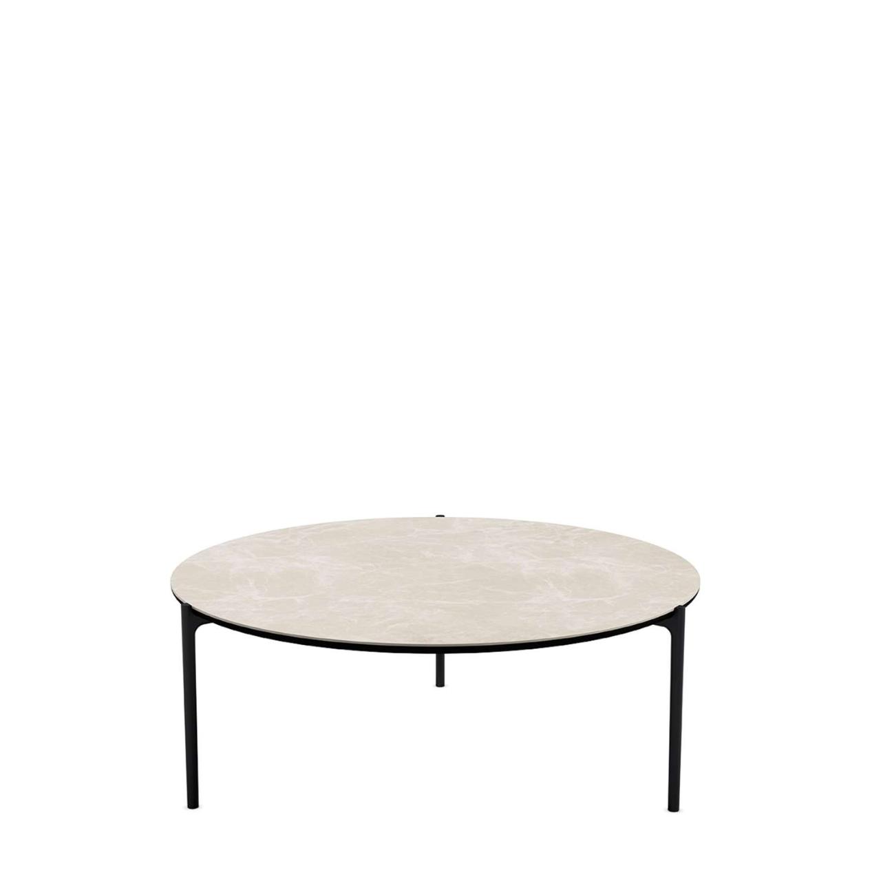 SAVOYE table - Ceramic Beige - ø90x35 cm