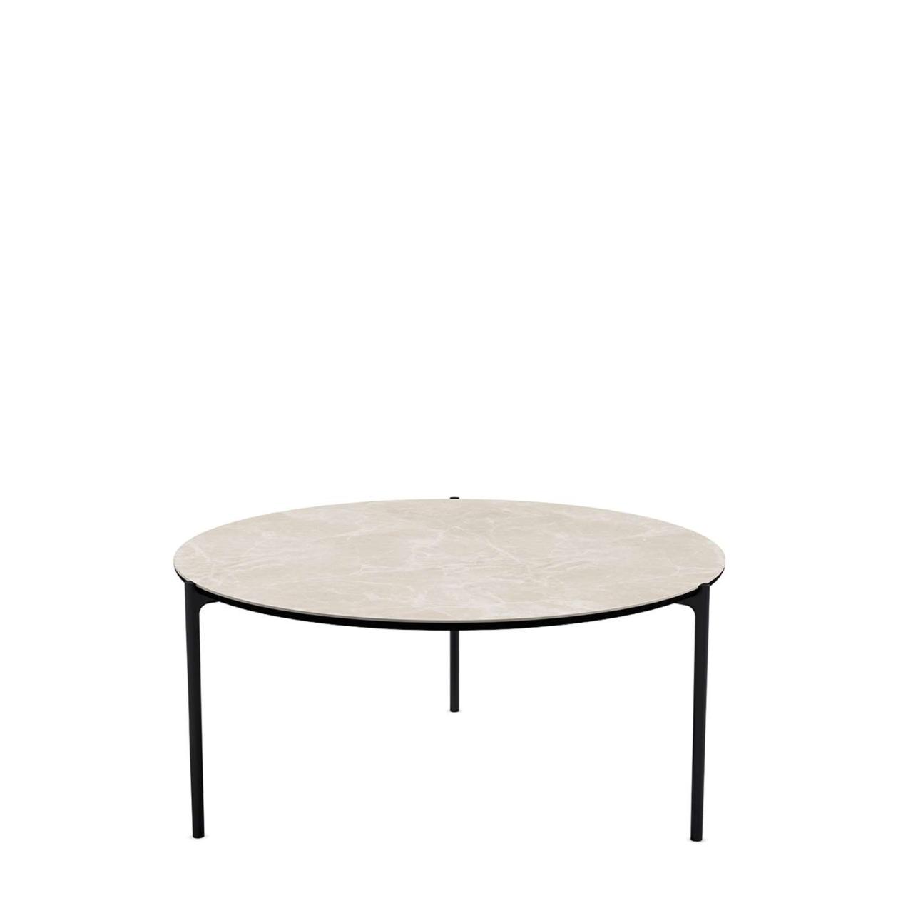 SAVOYE table - Ceramic Beige - ø90x42 cm