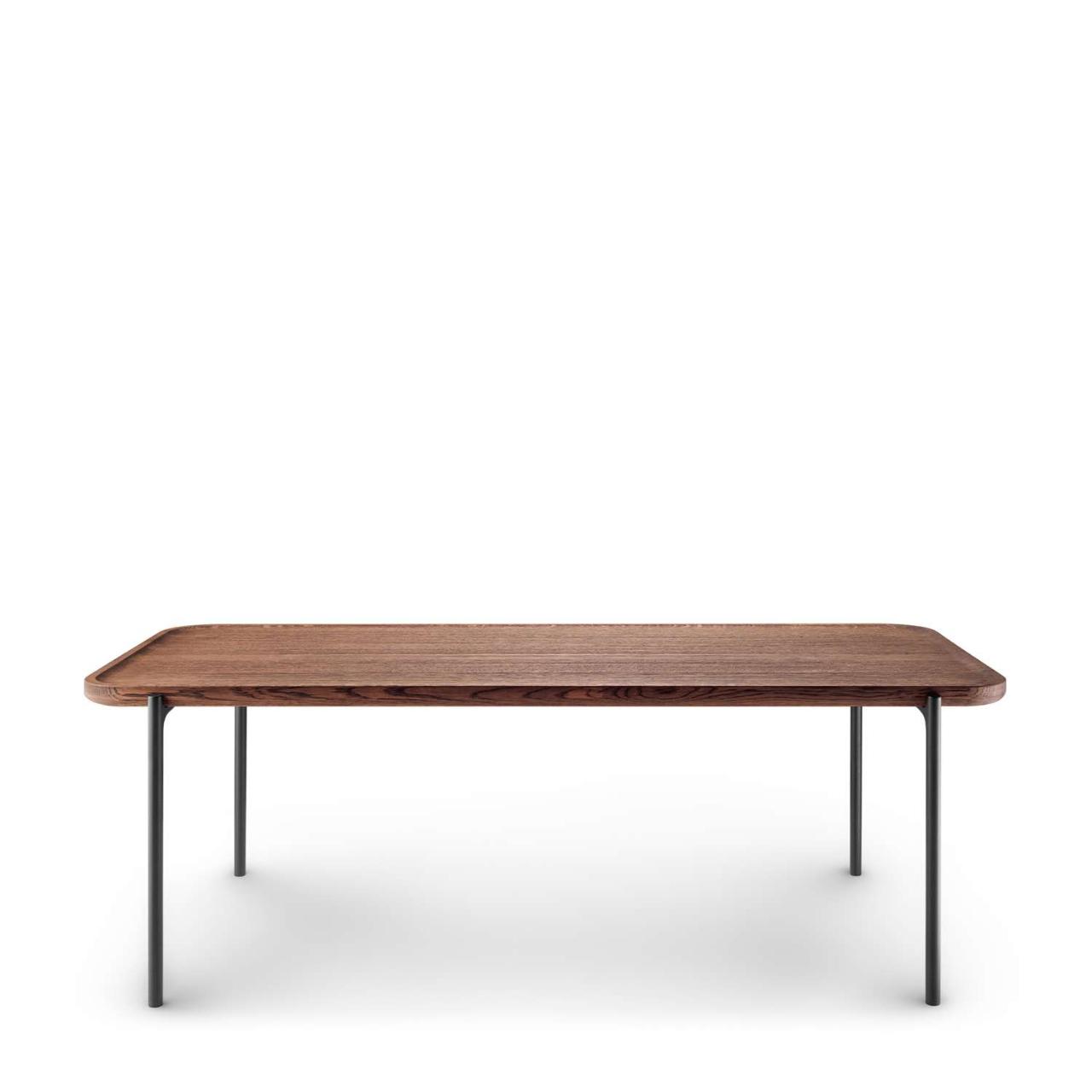 SAVOYE table - Oak smoke stained oiled - 50x120x42 cm