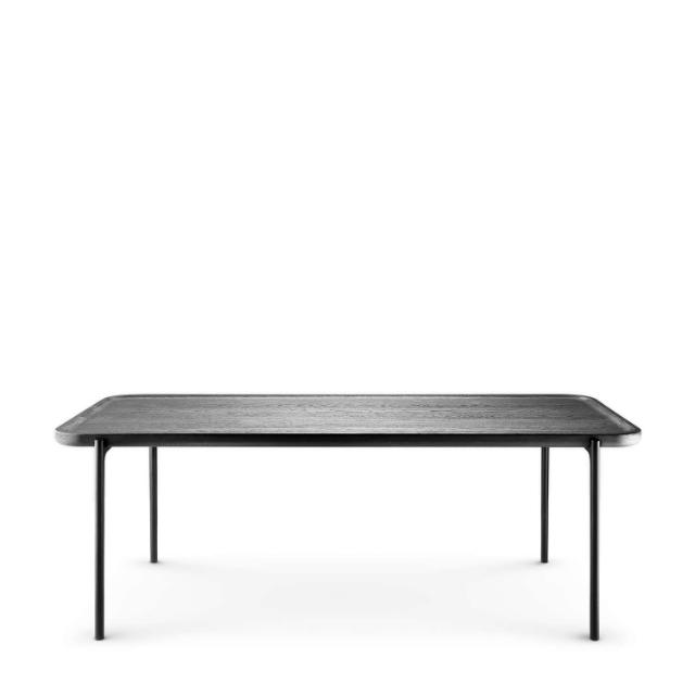 SAVOYE table - Oak black stained oiled - 50x120x42 cm