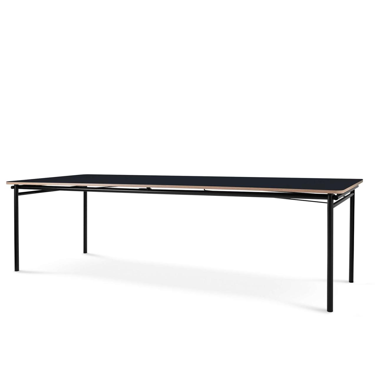 TAFFEL table - black - 90x250/370