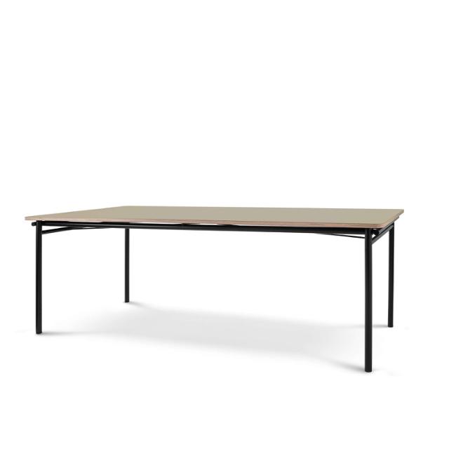 TAFFEL table - pebble - 90x200/320