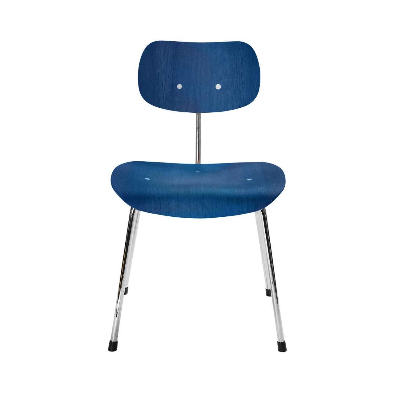 EIERMANN SE68 chair - Cobalt Blue/chrome frame