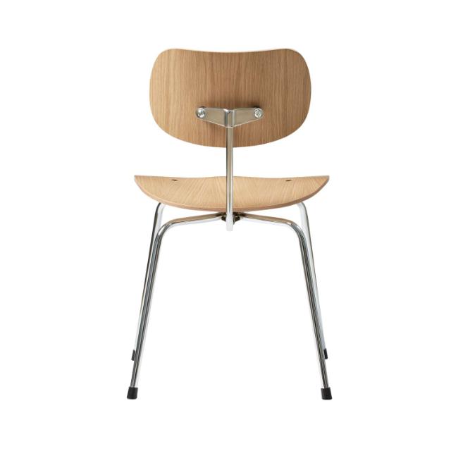 EIERMANN SE68 chair - oak/chrome frame