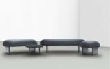 ANZA 160 bench - L160 x W65 x H44 cm - Stained Black (on oak) frame