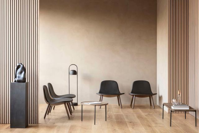 Savoye lounge table - 50x120 cm - 35 cm - Smoked oak
