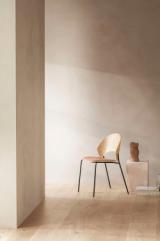 Dosina spisebordsstol - Olieret eg m. cognac læder polstring