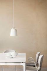 COMBO shell chair, w. full upholstery, white