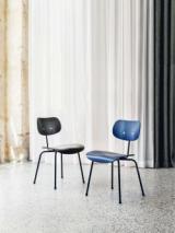 EIERMANN SE68 chair - Cobalt Blue/chrome frame