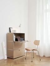 EIERMANN SE68 chair - oak/chrome frame