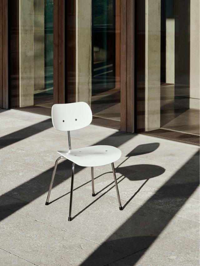 EIERMANN SE68 chair - White/chrome frame