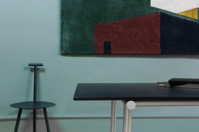 TUBBY TUBE table (Part I/II) -  Anodized aluminum frame, L130 cm, supports L180 or L200 cm table top