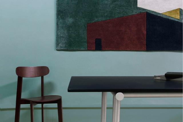 TUBBY TUBE table (Part I/II) -  Anodized aluminum frame, L130 cm, supports L180 or L200 cm table top