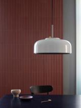 PODGY pendant - Ash Grey with Turmeric Yellow dimmer