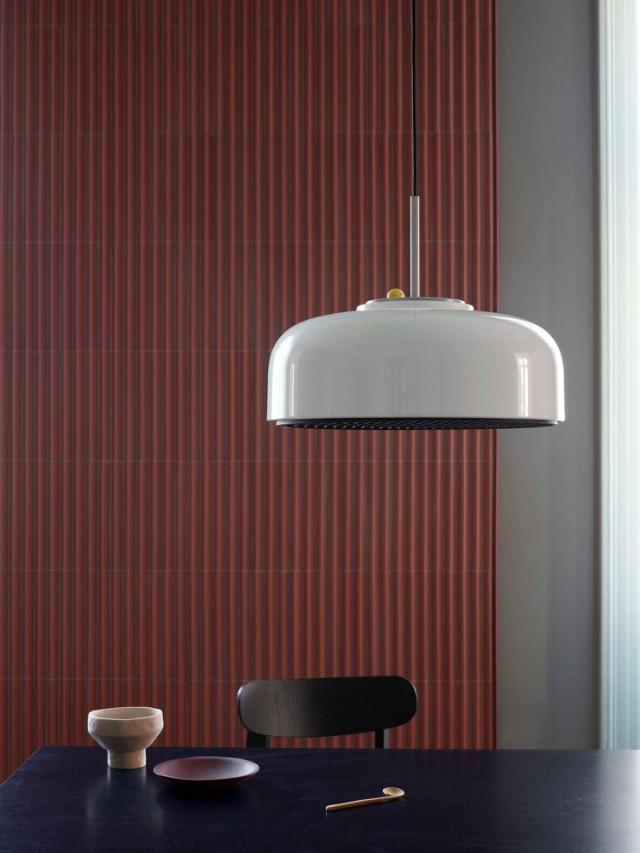 PODGY pendant - Ash Grey with Turmeric Yellow dimmer