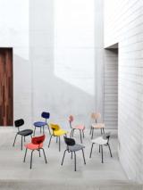 EIERMANN SE68 chair - Light Grey/Black frame