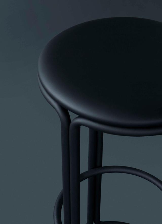 HARDIE stool (Part I/II) -  Black frame