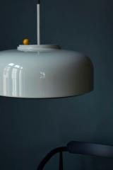 PODGY pendant - Ash Grey with Turmeric Yellow dimmer