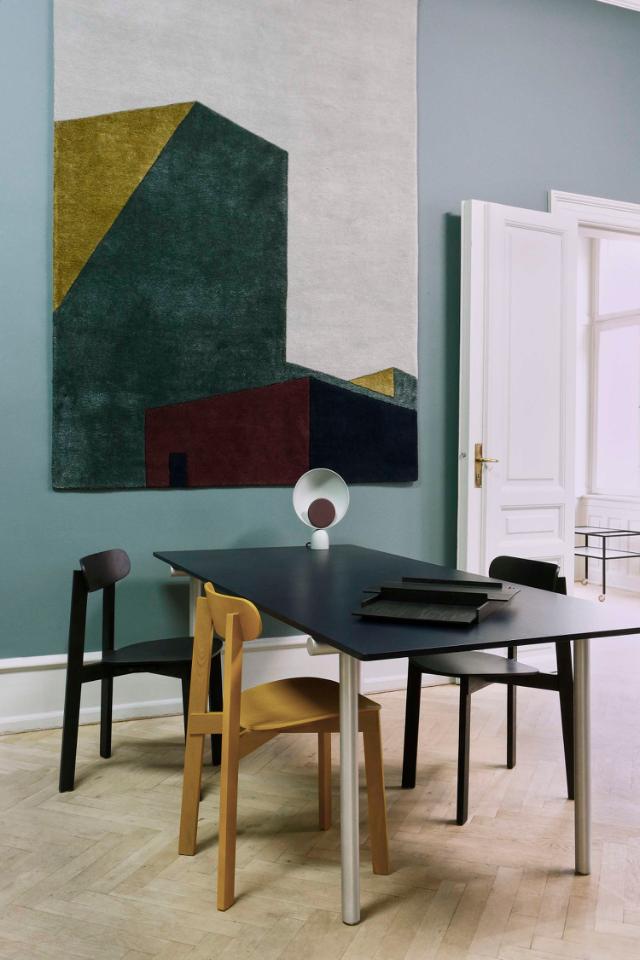 TUBBY TUBE table (Part I/II) -  Anodized aluminum frame, L130 cm, supports L180 or L200 cm table top