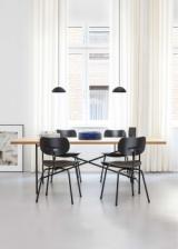 EIERMANN SE68 chair - stained Black/chrome frame