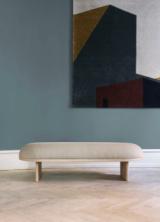 ANZA 160 bench - L160 x W65 x H44 cm - Natural Oak frame