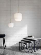 MEGUMI pendant - ø18 cm - Brass / Opal glass