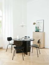 EIERMANN SE68 chair - stained Black/chrome frame