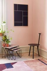 NOUVEAU PIN - Large - Brass - Navy Blue