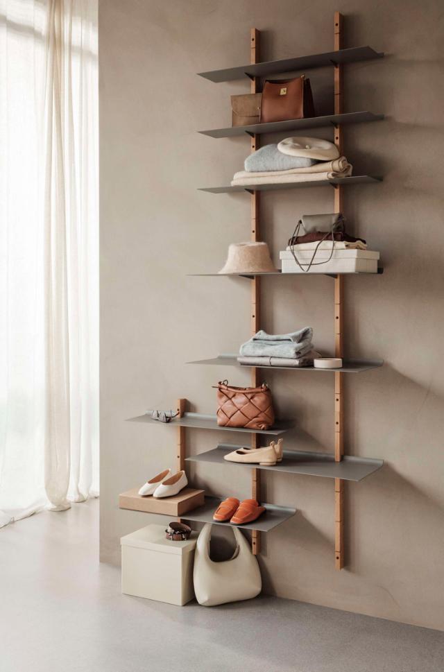 Smile shelves - 80x20 cm - Grey - 2 pcs.