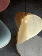 ANZA coffee table - ø65x29 cm - white carraca marble/natural oak