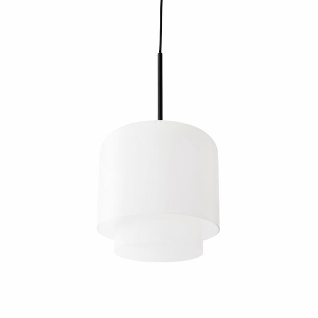 MEGUMI pendant - ø28 cm - Black / Opal glass