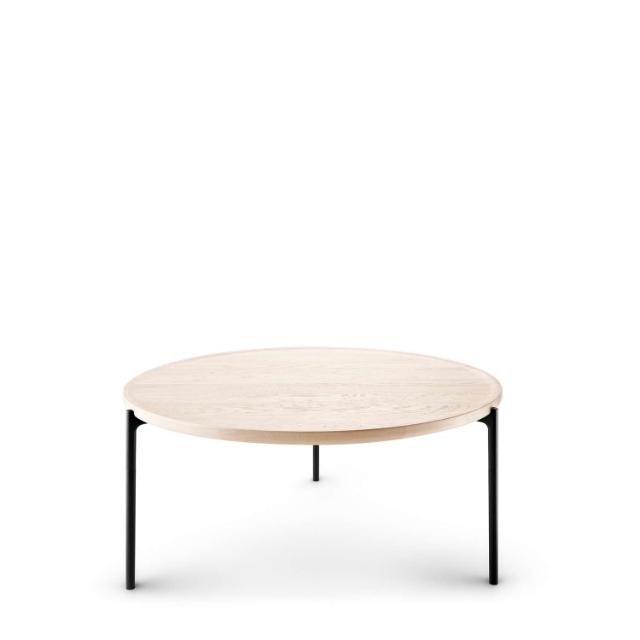 SAVOYE table - Oak nature white oiled - ø90x42 cm