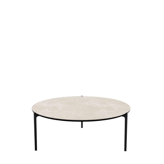 SAVOYE table - Ceramic Beige - ø90x35 cm