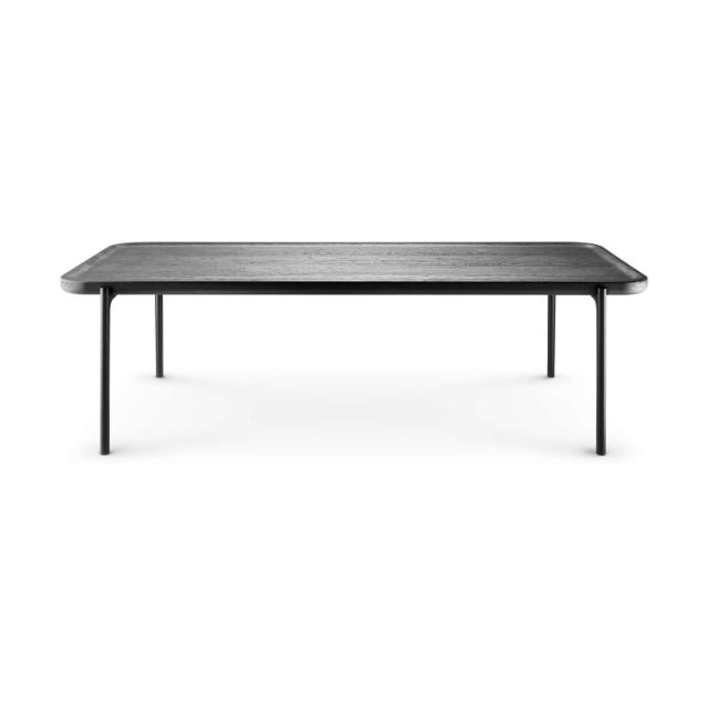 Savoye lounge table - 50x120 cm - 35 cm - Black stained oak