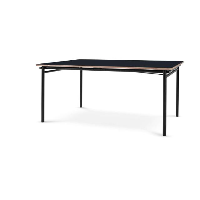 Taffel dining table - Black - 90x150/210 cm